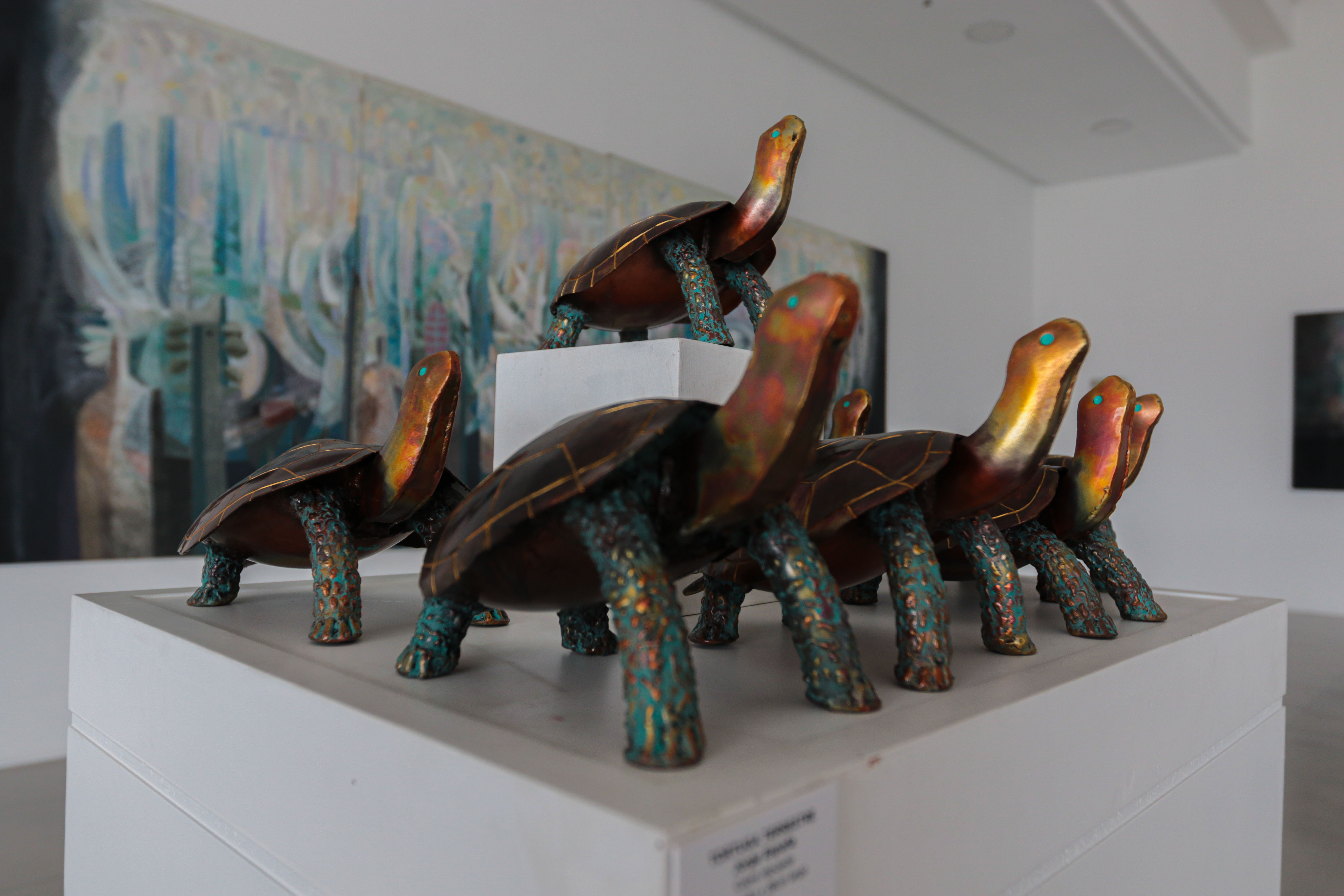 Paisaje de Galápagos observado por el artista
